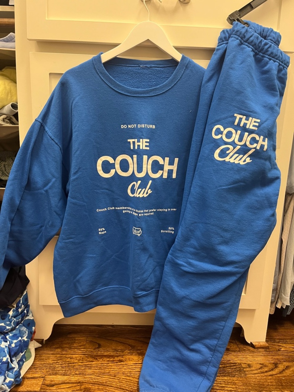 The Couch Club Women's Blue Lounge Sweatshirt & Jogger Set